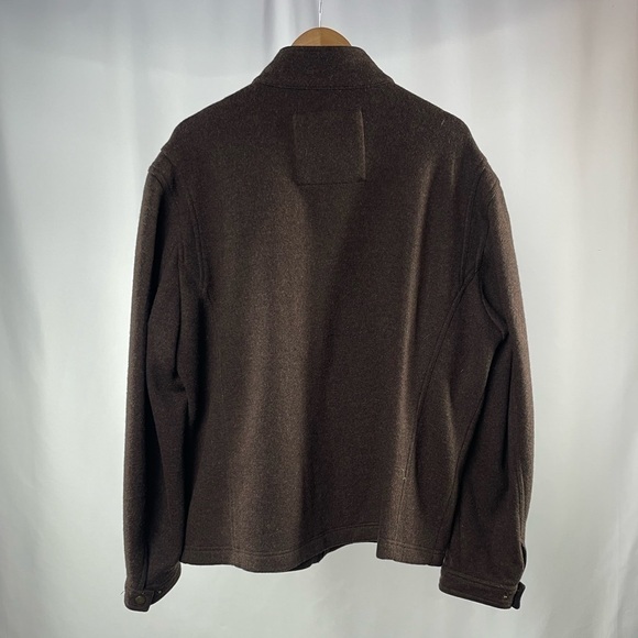 London Fog Camden Wool Blend Full Zip Jacket in Brown Size Extra Large - Picture 6 of 6